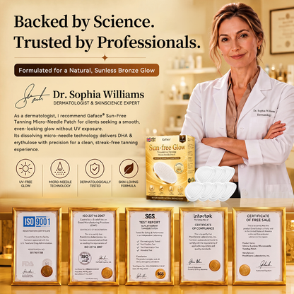 ✨🔥𝗚𝗮𝗳𝗮𝗰𝗲® Sunless Natural Glow Transdermal Tanning Micro-Needle Patch